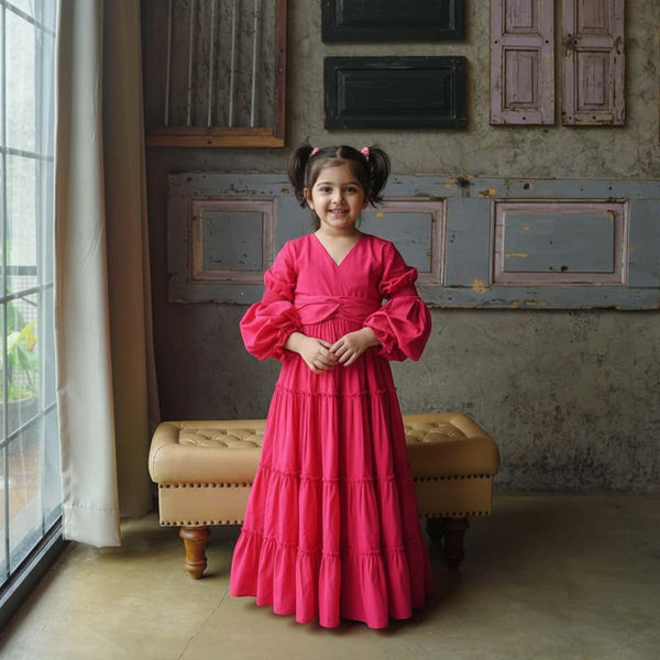 Kid  Trendy Pink Maxi