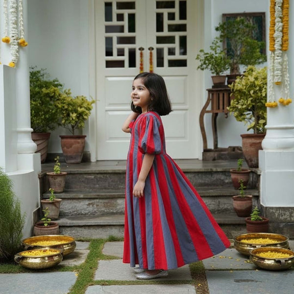 Kid Luxury Maxi Dress Soft Crepe