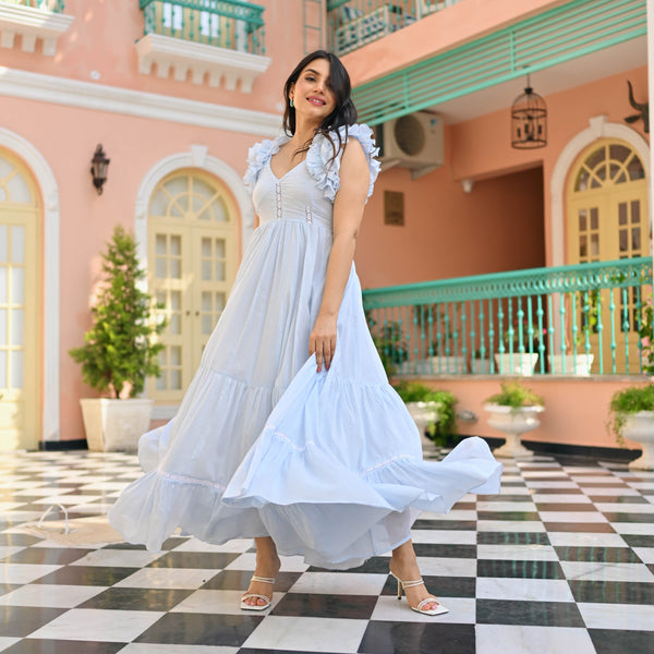 Miraal Fantasy cambric Dress - Miraal Vogue