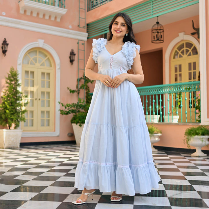 Miraal Fantasy cambric Dress - Miraal Vogue