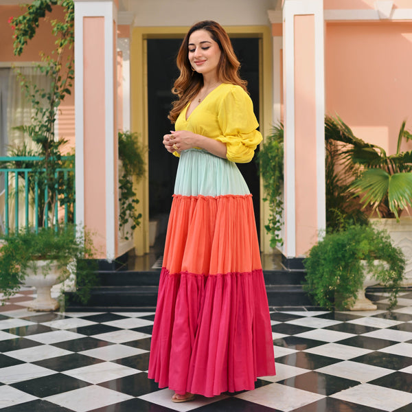 Meadow Dream Cambric Dress - Miraal Vogue