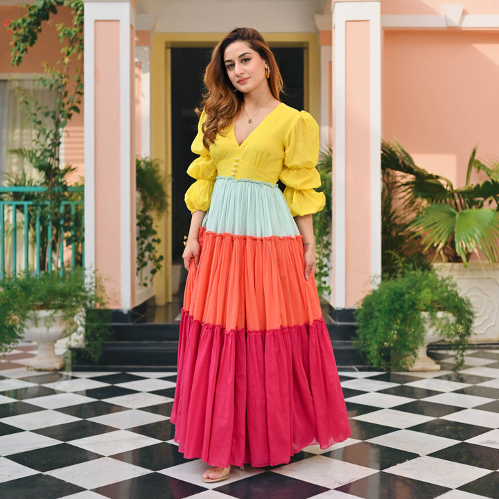 Meadow Dream Cambric Dress - Miraal Vogue