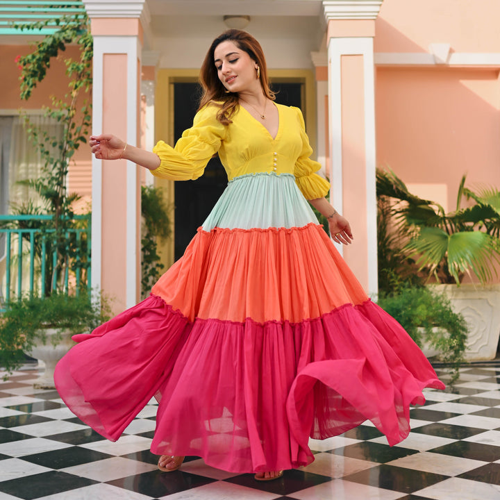 Meadow Dream Cambric Dress - Miraal Vogue