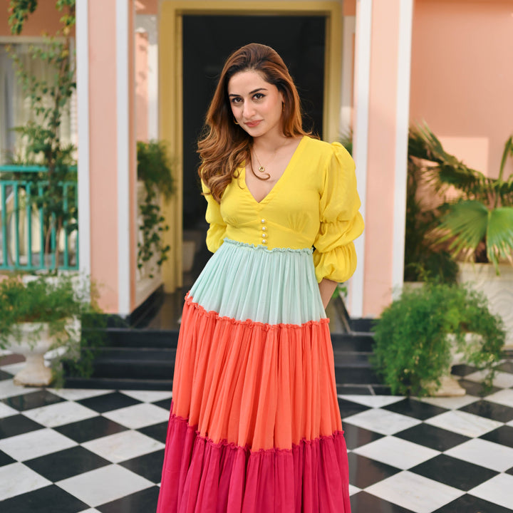 Meadow Dream Cambric Dress - Miraal Vogue