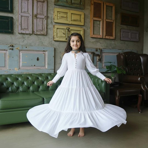 Kid Trendy Snow White Maxi