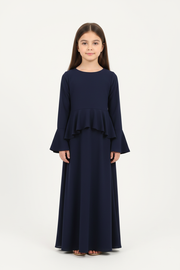 Kids Korean Georgette Maxi - Front View